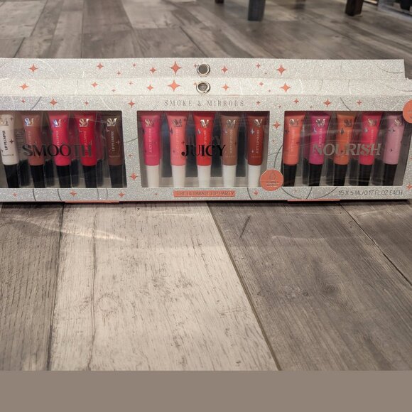 Smoke & Mirrors “The Ultimate Lip Party” 15-Piece Lip Gloss & Plumper Set – NIB - Picture 2 of 6